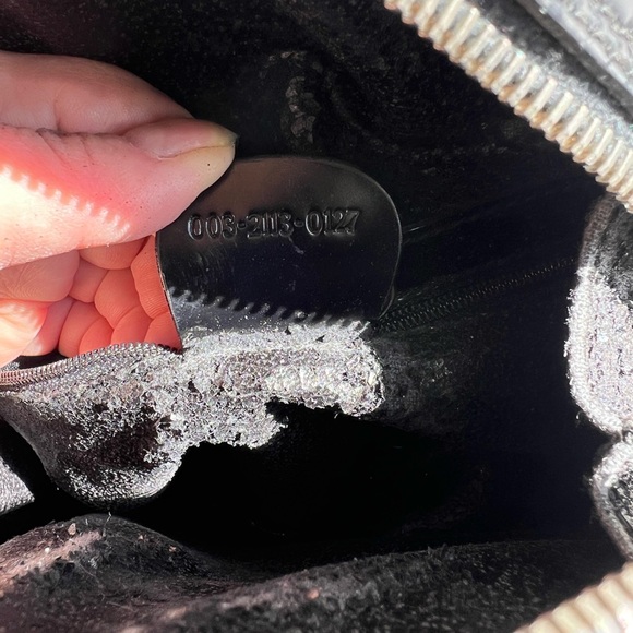 EUC GUCCI CROSSBODY NO CORNER RUBERS BAMBOO ZIPPER CLOSURE DETAIL 8.5x9.5 - Picture 9 of 10